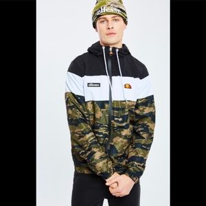 NWT Ellesse Size M Mattar EZ Camo Full Zip Hoody